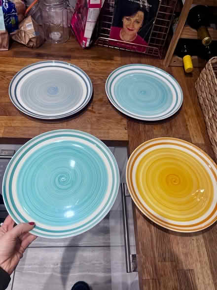 Photo of free Four Colourful Dinner Plates (Langney BN23) #1