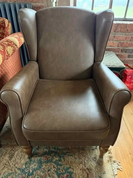 Photo of free Leather effect armchair (Nr Ripley DE5) #1