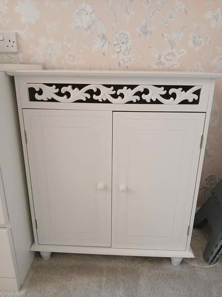 Photo of free White wooden cupboard (Great Baddow) #1