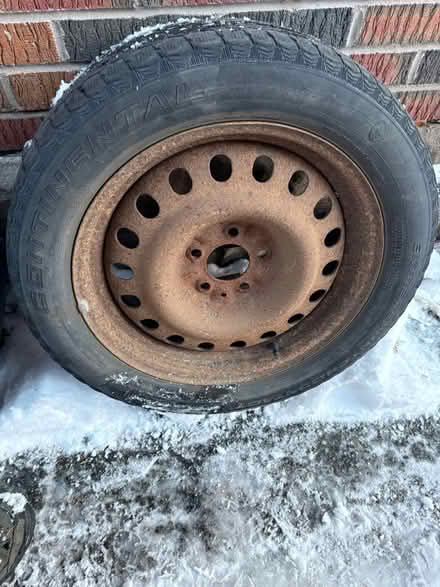 Photo of free 215/55R17 winter tires & wheels (Browns Line/Lakeshore) #1