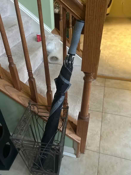 Photo of free Umbrella stand and large umbrella (Damascus,MD) #2