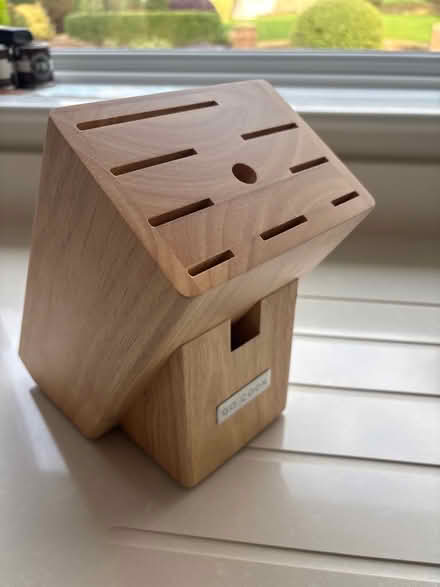 Photo of free Wooden knife block (Broomgrove TN34) #1