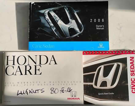 Photo of free 2006 Civic Owner's Manual (Barrhaven (Walter Baker Area)) #1