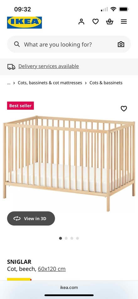 Photo of free Child's Cot (DE22) #2