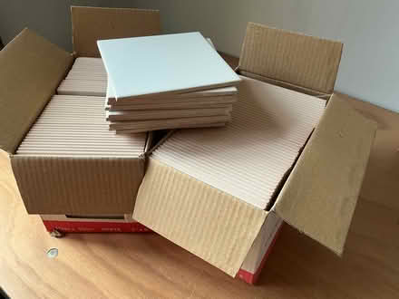 Photo of free White ceramic 6” wall tiles (New Eltham SE9) #1