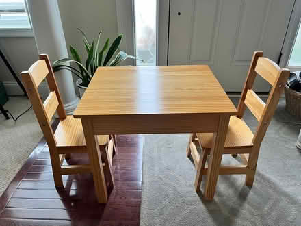 Photo of free Toddler wooden table & chairs (Near Gray’s Woods Elementary) #1