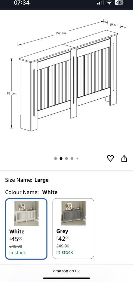 Photo of free 2 brand new radiator covers (W3 Acton) #1