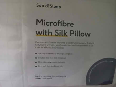 Photo of free Soak and sleep pillow medium/soft - hardly used (Westbury Fields BS9) #2