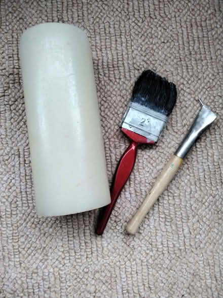 Photo of free Small crock pot for melting batik wax and a canting tool. (Allerton L18) #2