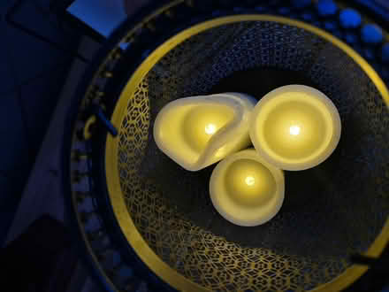 Photo of free Black ornament with led candles (Ashington (NE63)) #2