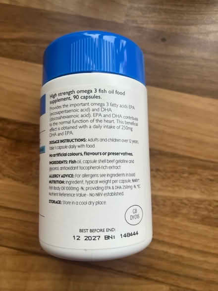 Photo of free Omega 3 High Strength Capsules (Orpington BR6) #2