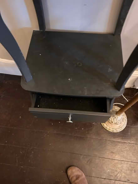 Photo of free Two black bedside tables (Lyminge) #1