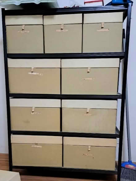 Photo of free storage shelfs w fitted boxes (just NE of I55 and Lemont Rd) #1