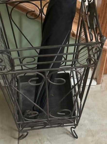 Photo of free Umbrella stand and large umbrella (Damascus,MD) #1