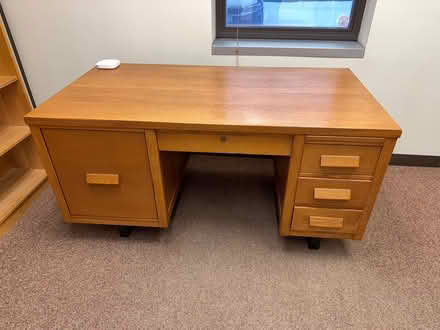 Photo of free Wood desk, excellent finish (Near Slack and Merivale) #1