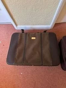 Photo of free Two Leather Suitcases (Balcombe RH17) #1