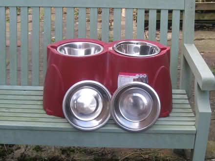 Photo of free Dog Bowls and Stand (Springfield, Chelmsford, CM1) #1