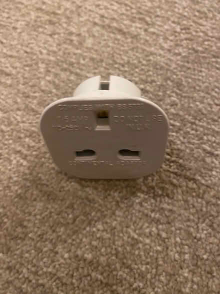 Photo of free UK > EU adapter plug (Herne Hill, SE24) #2