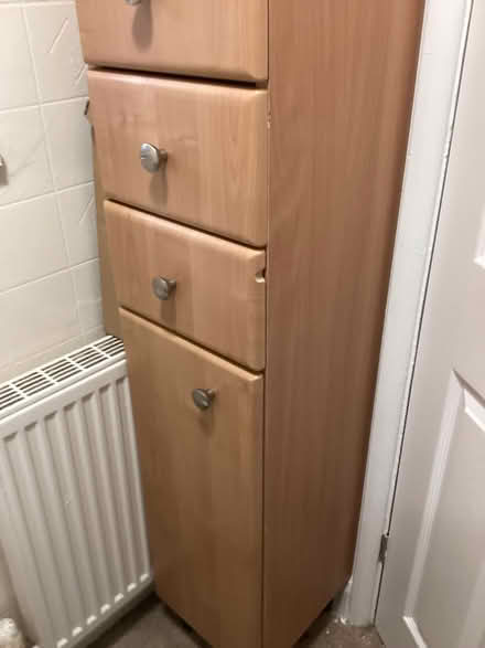 Photo of free Tall bathroom unit (Lancaster willow lane) #1