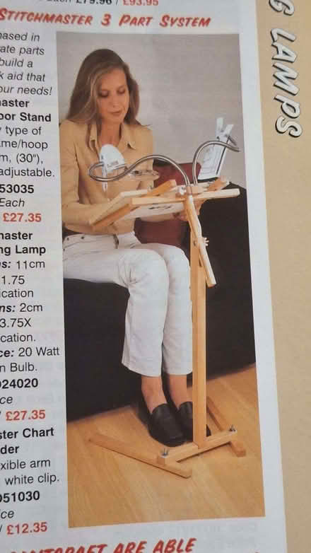 Photo of free adjustable embroidery frame (Blackgreen Wood AL2) #2