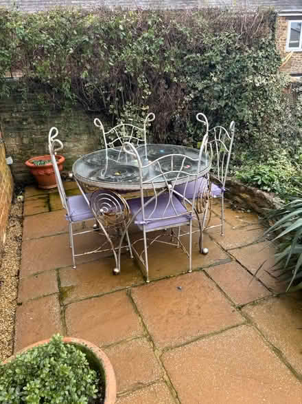 Photo of free Very cool garden table & chairs (Hook Norton OX15) #2