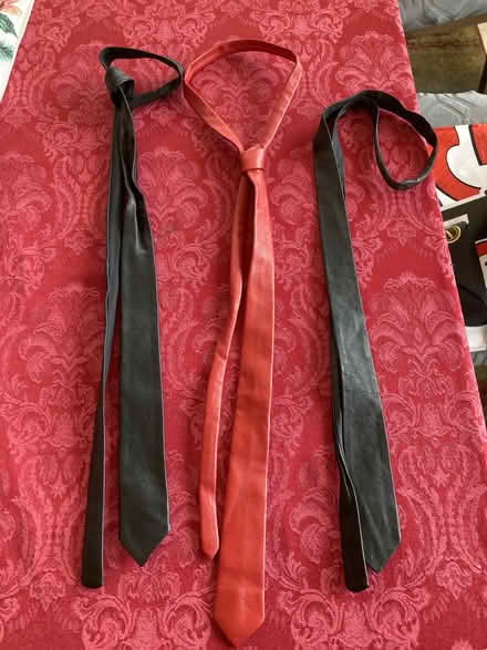 Photo of free Vintage Leather Ties (Near Eubank Costco) #1