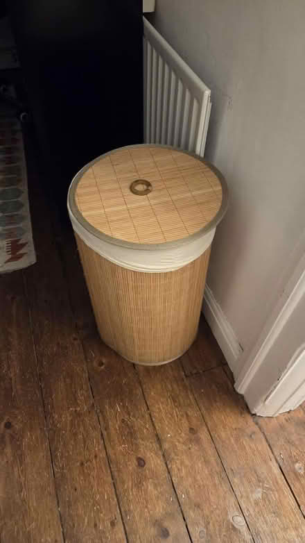 Photo of free Bamboo laundry basket (Twickenham) #1