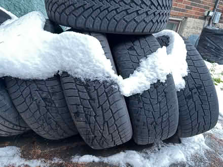 Photo of free 205/55R16 winter tires & wheels (Browns Line/Lakeshore) #1