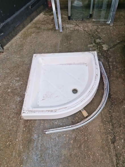 Photo of free Corner shower tray and screen (Great Baddow CM2) #1