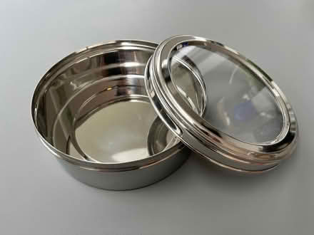 Photo of free Storage Tin with Window Top (Fairfield Park) #2