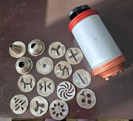 Photo of free Spritz cookie tube & attachments (Block by Lombard pool) #1