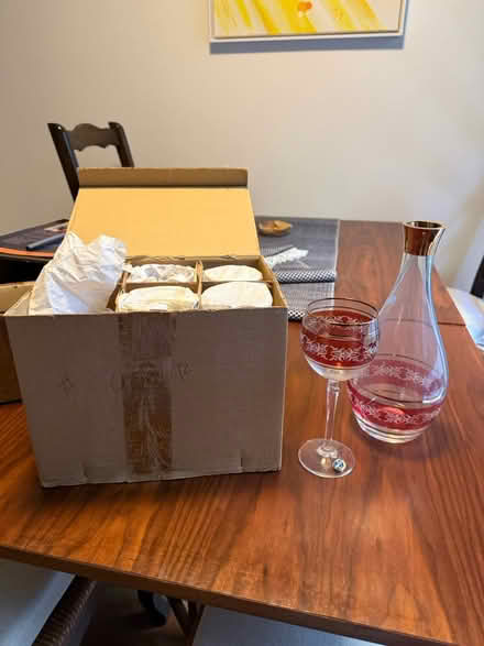 Photo of free Set of wine glasses and decanter (Adams Point) #1