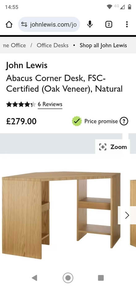 Photo of free Corner desk (Wisbech PE13) #1
