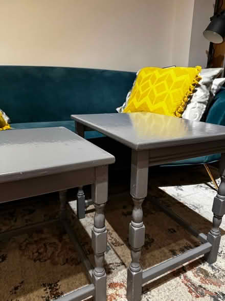 Photo of free Set of Two Grey Side Tables (TN2 3HT) #2