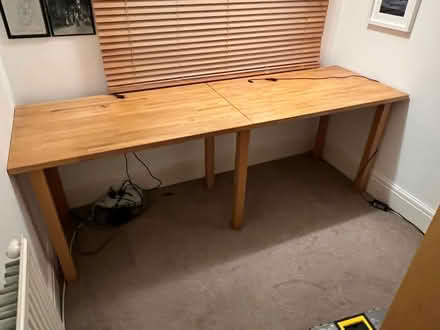 Photo of free Solid wood desk ikea (Crosspool S10) #1
