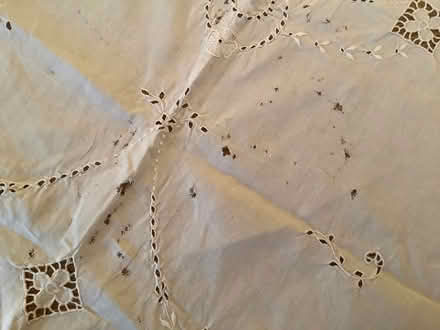 Photo of free Vintage white cotton tablecloth (Thorney Leys OX28) #3