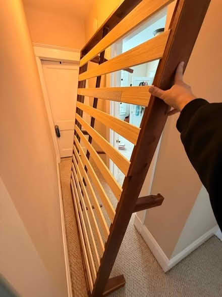 Photo of free Full Mattress with Bedframe (Parkville) #4