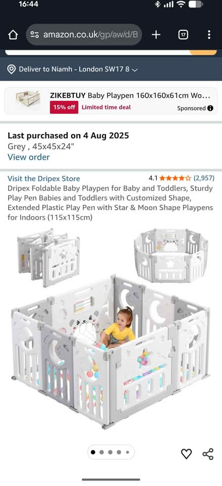 Photo of free Unused playpen (SW17) #1