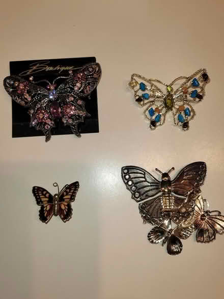 Photo of free 4 Butterfly Pins / Brooches (Erin Mills) #1