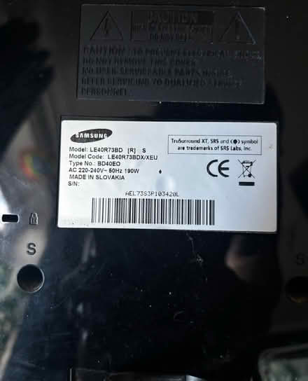 Photo of free Samsung TV (Letchworth) #2