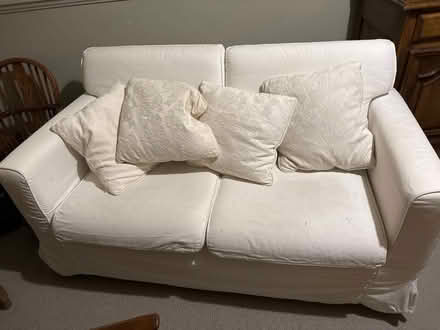 Photo of free IKEA Sandby 2 seater sofa (Groombridge Kent TN3) #2