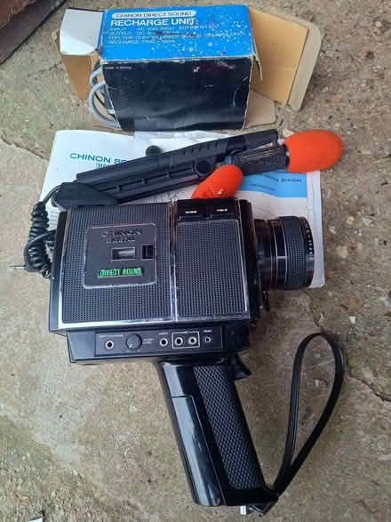 Photo of free vintage chinon direct sound cine camera with charger (Rowlands Castle PO9) #1