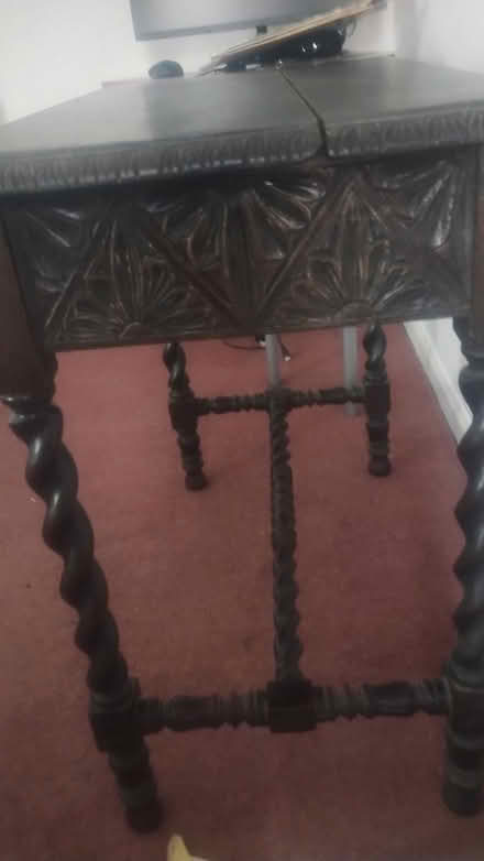 Photo of free Carved wooden table (Bexley DA5) #2