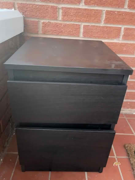 Photo of free Black bedside cabinet (Wa89zq) #1