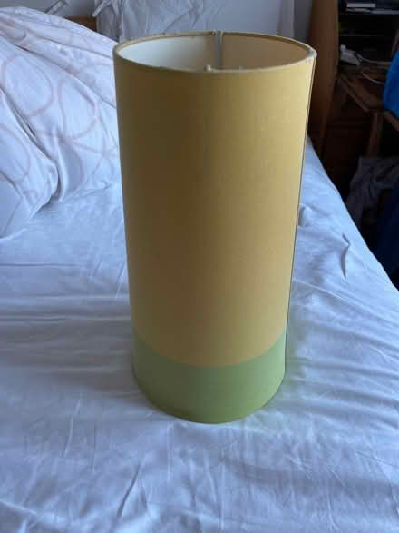 Photo of free Green yellow lampshade (Jordanhill G13) #1