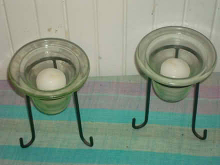 Photo of free Glass & metal votive candle holders (central San Rafael) #2
