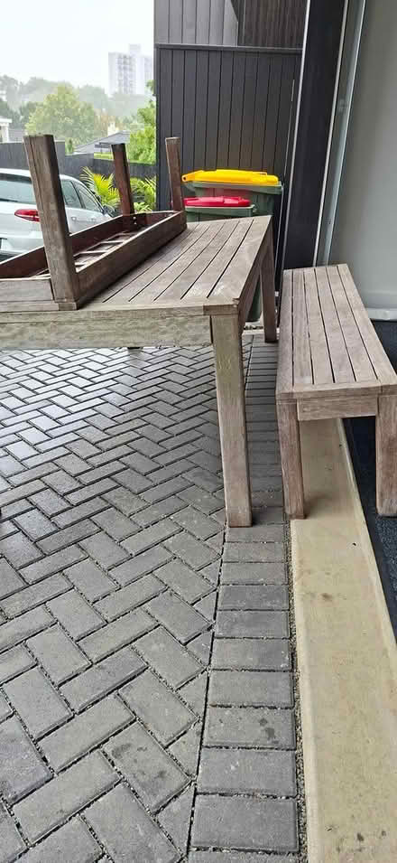 Photo of free Kwila outdoor table and 2 benches (Remuera) #1