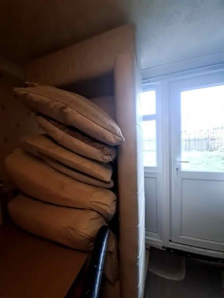 Photo of free large 3 seater settee (Woodhouse Mill S13) #1