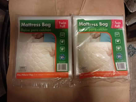 Photo of free 2 Mattress Bags (73 Main Blvd, Ewing Twp.) #1