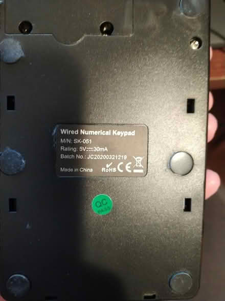 Photo of free Numerical Keypad (North Oakland) #2